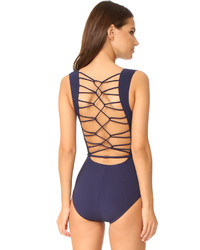 Michael Kors Michl Kors Collection Nautical Strappy One Piece Swimsuit