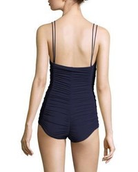 Michael Kors Michl Kors Collection One Piece Shirred Swimsuit