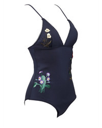 Stella McCartney Botanical Embroidery One Piece Swimsuit