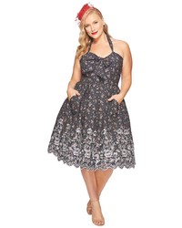 Unique Vintage Plus Size Billie Halter Swing Dress Dress