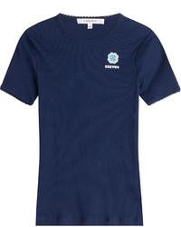 Carven Cotton T Shirt With Pocket