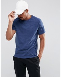 Selected Homme T Shirt With Raglan Sleeve In Slub Cotton