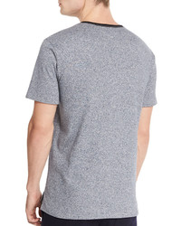 rag & bone Jaxx Speckled Short Sleeve T Shirt Navy