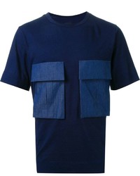 Juun.J Contrasting Front Pocket T Shirt