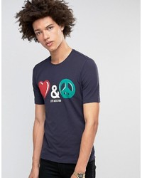 Love Moschino Love And Peace T Shirt