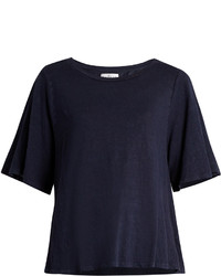 Velvet by Graham & Spencer Marina Linen Blend Burnout Jersey T Shirt