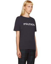 6397 Navy Politics T Shirt