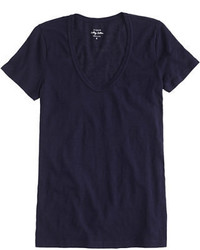 J.Crew Petite Vintage Cotton Scoopneck T Shirt