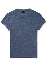 Tom Ford Slim Fit Marled Cotton Jersey T Shirt