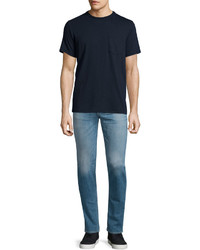 rag & bone Standard Issue Short Sleeve Pocket T Shirt Navy