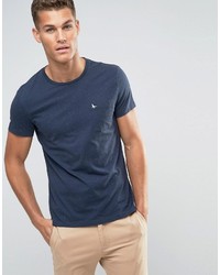Jack Wills T Shirt With Pocket In Slim Fit In Navy Nep