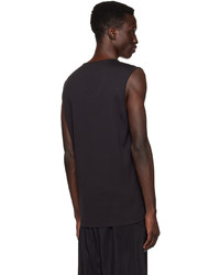 Lemaire Black Ribbed Tank Top
