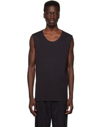 Lemaire Black Ribbed Tank Top