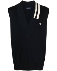 Fred Perry Crest Motif Sweater Vest