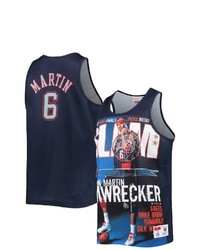 Mitchell & Ness Kenyon Martin Navy New Jersey Nets Slam Player Tank Top At Nordstrom