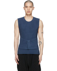Homme Plissé Issey Miyake Navy Monthly Color February Vest