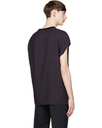 Lanvin Purple Sleeveless T Shirt