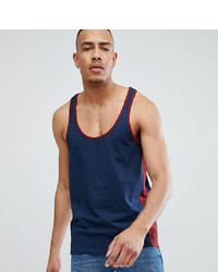 ASOS DESIGN Tall Vest With Extreme Racer Back And Contrast Panels