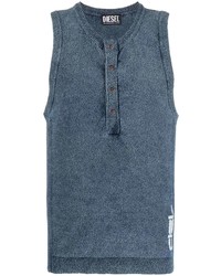 Diesel Terry Cloth Buttoned Vest