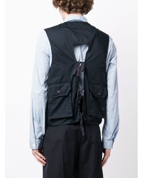 Engineered Garments V Neck Open Back Vest