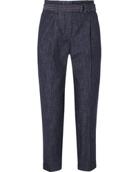 Brunello Cucinelli Cotton Chambray Tapered Pants
