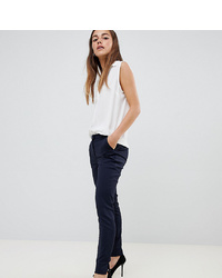 Y.A.S Petite Ecco Tailored Ankle Length Cigarette Trouser In Navy