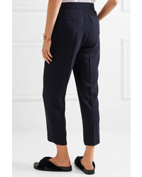 See by Chloe See By Chlo Tapered Crepe Pants Navy