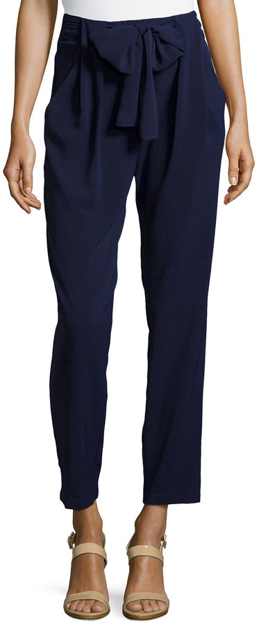 navy tapered pants