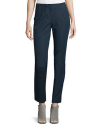Lafayette 148 New York Stanton Ribbon Trimmed Tapered Ankle Pants