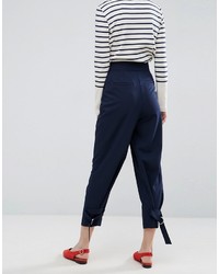 Asos Tapered Pant With Strapping D Ring Ankle Detail