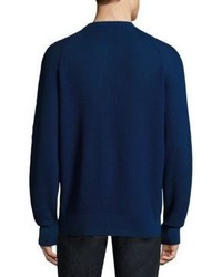 Salvatore Ferragamo Textured Handstitched Sweater