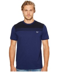 Fred Perry Textured Panel T Shirt T Shirt