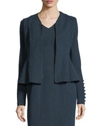 Nanette Lepore Ava Zip Front Textured Knit Jacket