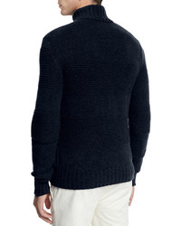 Loro Piana Textured Baby Cashmere Turtleneck Sweater