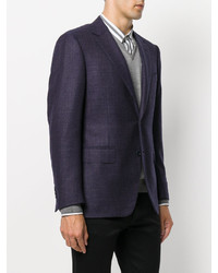 Canali Textured Fitted Blazer