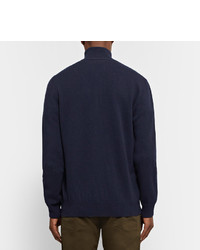 Dunhill Funnel Neck Textured Wool Sweater