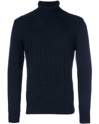 Eleventy Textured Turtleneck Sweater