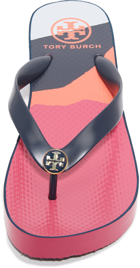 Tory burch thandie sales wedge flip flops