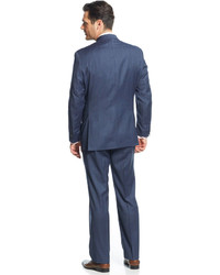 MICHAEL Michael Kors Michl Michl Kors Blue Tight Stripe Vested Suit