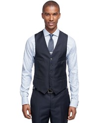 Brooks Brothers Milano Fit Three Piece Double Stripe 1818 Suit