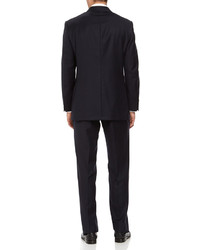 Hickey Freeman Two Piece Wool Suit Navy