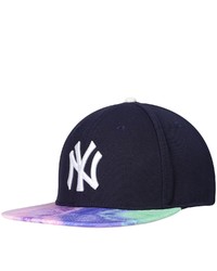 PRO STANDARD Navy New York Yankees Dip Dye Visor Snapback Hat At Nordstrom