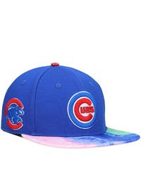 PRO STANDARD Royal Chicago Cubs Dip Dye Visor Snapback Hat At Nordstrom