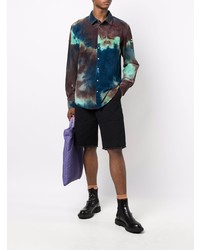 Mauna Kea Corduroy Tie Dye Long Sleeved Shirt