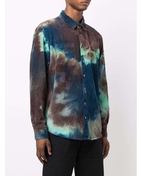 Mauna Kea Corduroy Tie Dye Long Sleeved Shirt