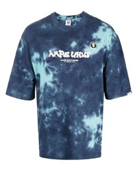 AAPE BY A BATHING APE Aape By A Bathing Ape Tie Dye Print Logo T Shirt