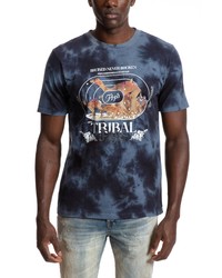 PRPS Backcut Tie Dye Cotton Graphic Tee In Navy At Nordstrom