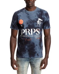 PRPS Bivy Tie Dye Cotton Graphic Tee In Navy At Nordstrom