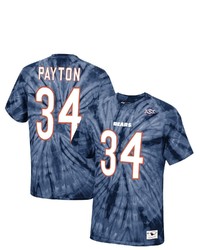 Mitchell & Ness Walter Payton Navy Chicago Bears Tie Dye Super Bowl Xx Retired Player Name Number T Shirt