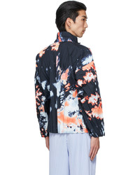 Homme Plissé Issey Miyake Navy Multicolor Print Jacket